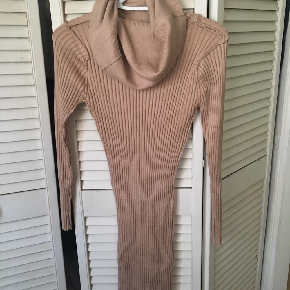Cowl neck dress